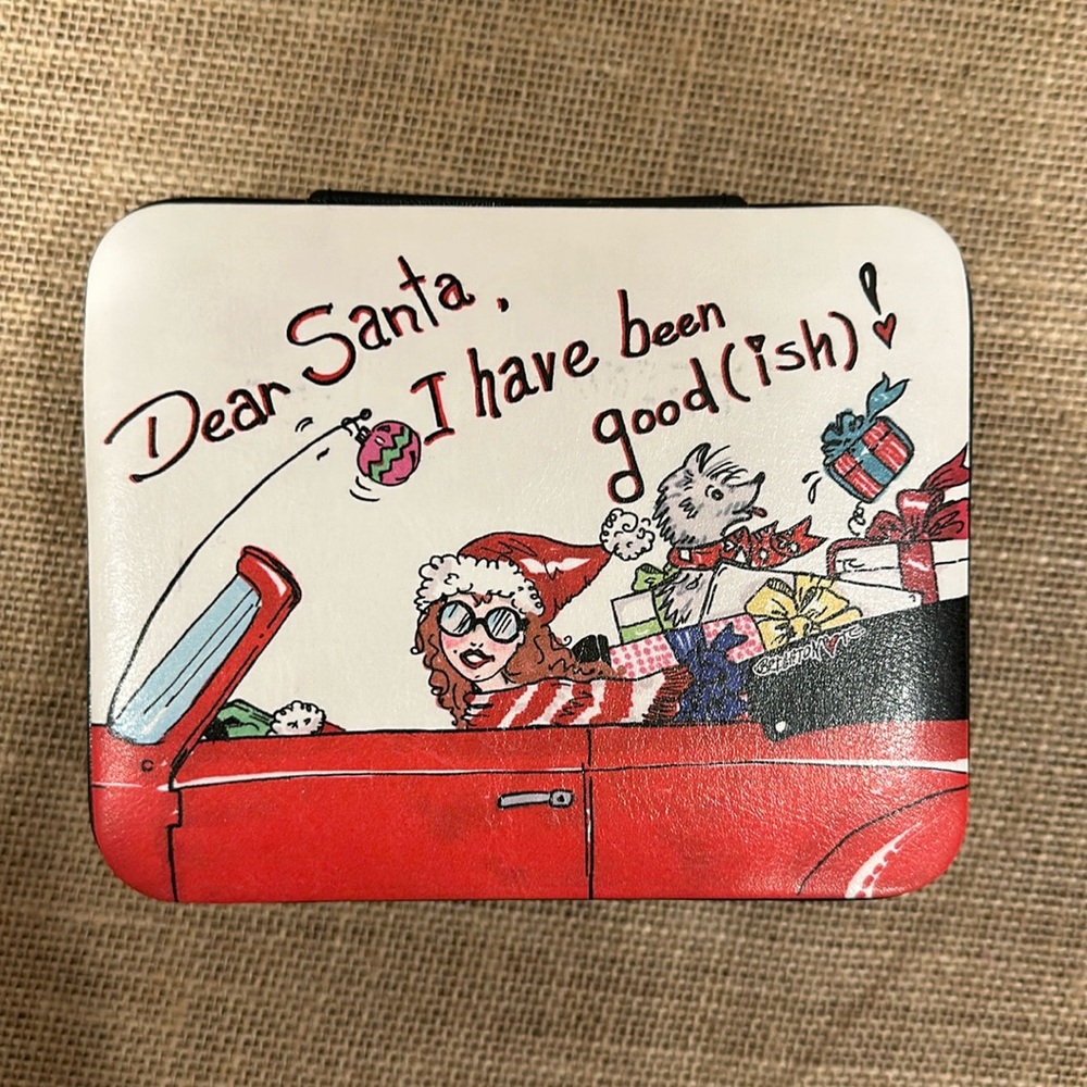 Brighton EUC “Dear Santa, I have been good(ish)!” travel jewelry case